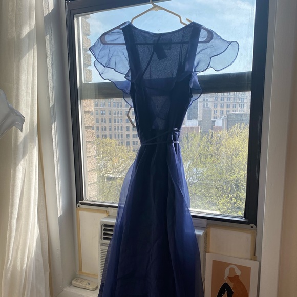 Reformation Flutter Sleeve Wrap Dress - Picture 3 of 11